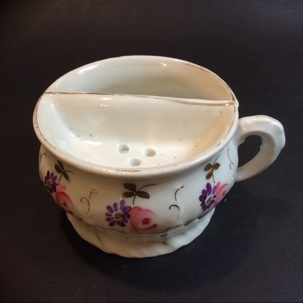 Pink & purple floralVictorian Shaving Mug